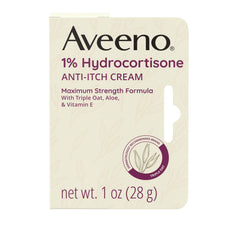 Aveeno maximum strength 1% hydrocortisone anti-itch cream two 1-ounce tubes