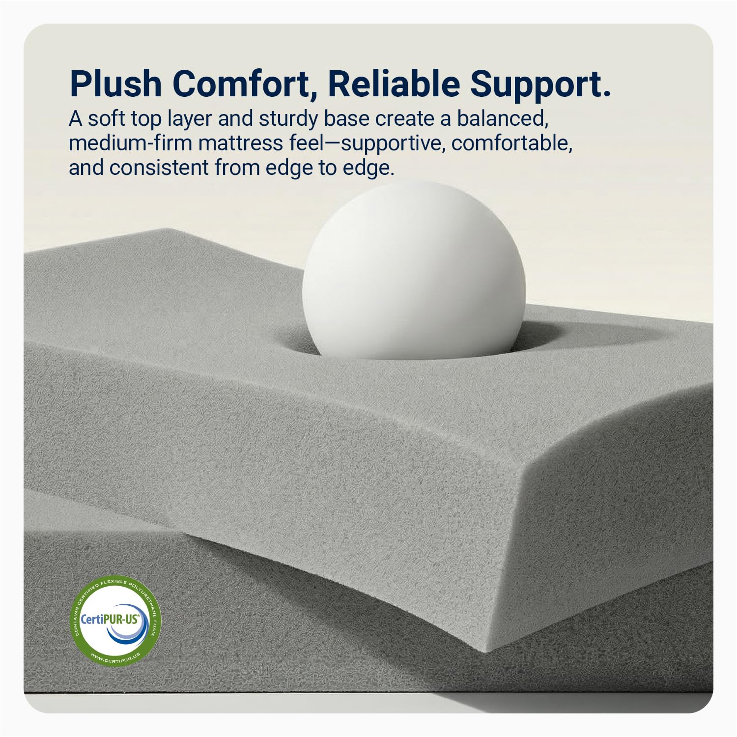 Cooling gel memory foam layer in Avenco mattress