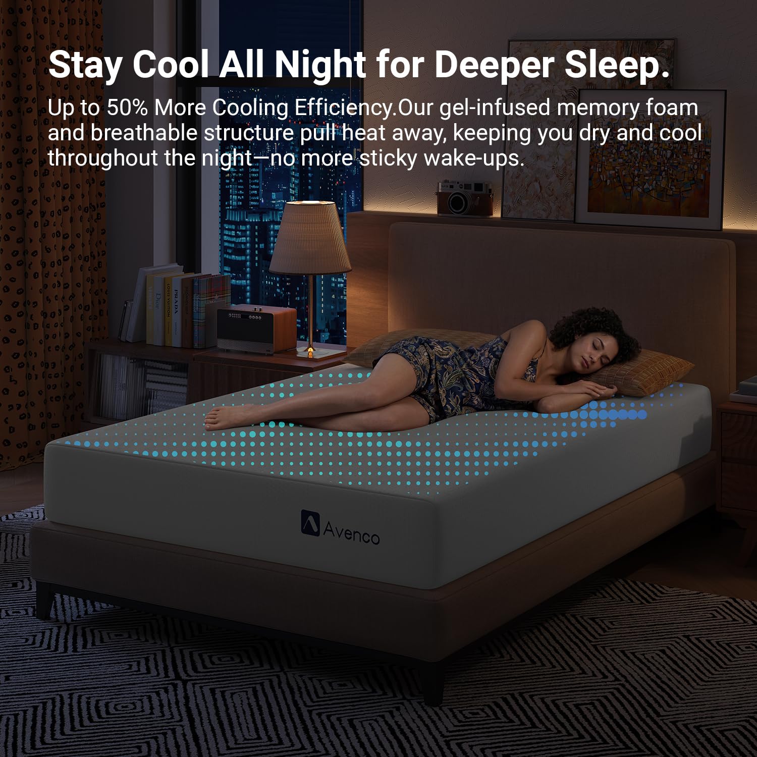 OEKO-TEX certified cover on Avenco mattress