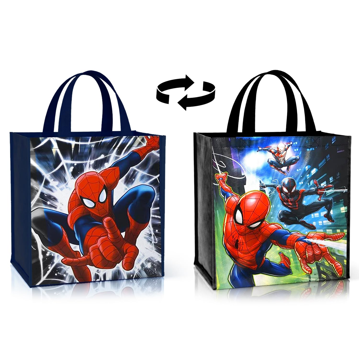 Officially licensed Marvel Spiderman tote bag set