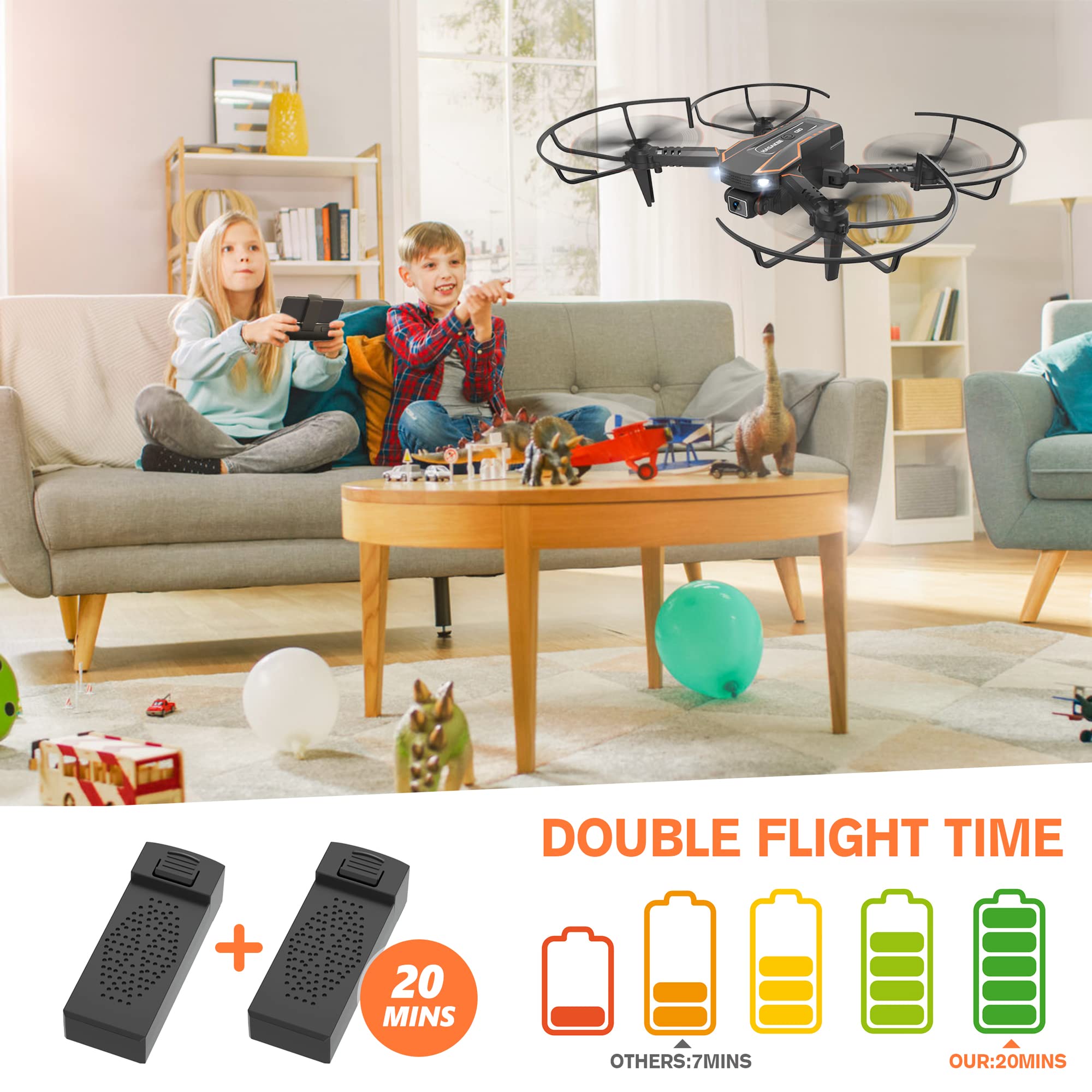 AVIALOGIC two UL-certified 550mAh batteries included