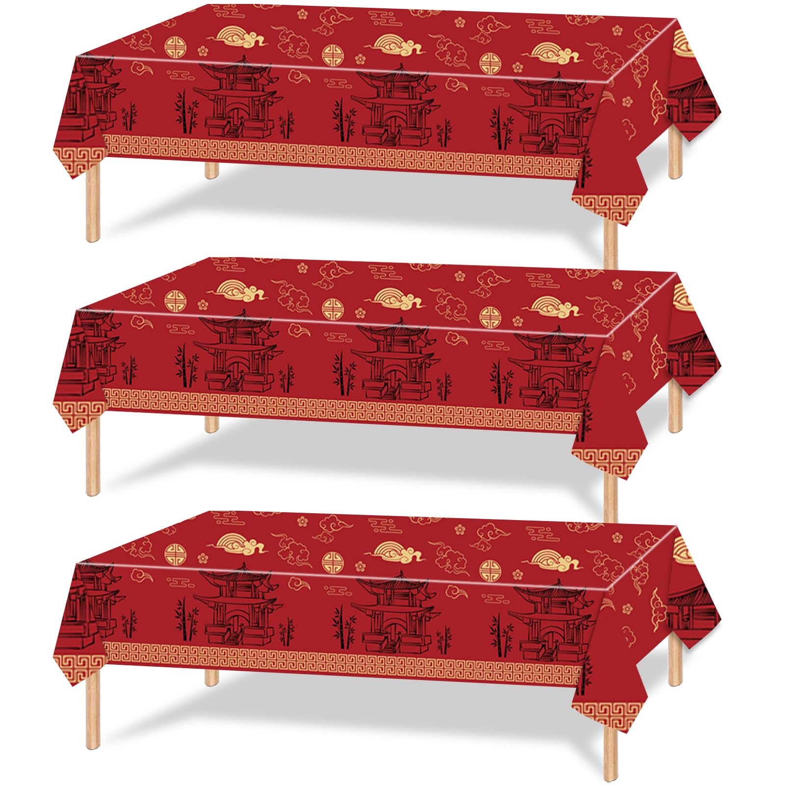 Disposable waterproof tablecloth for indoor outdoor use