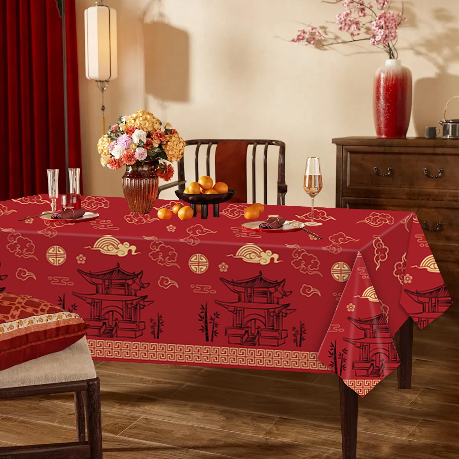 Lunar New Year table cover Avikosi hibachi style