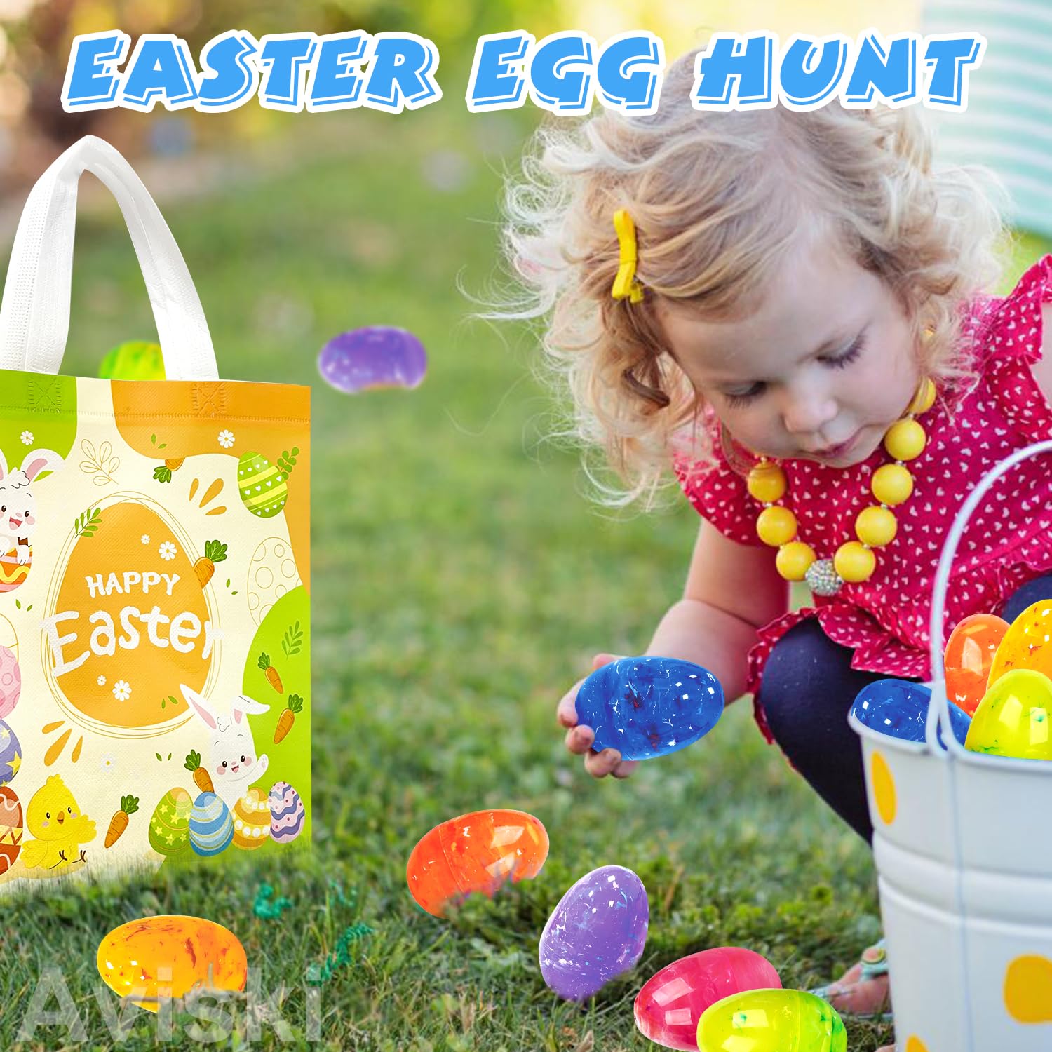 Aviski 72 piece Easter egg set suitable for classroom prizes