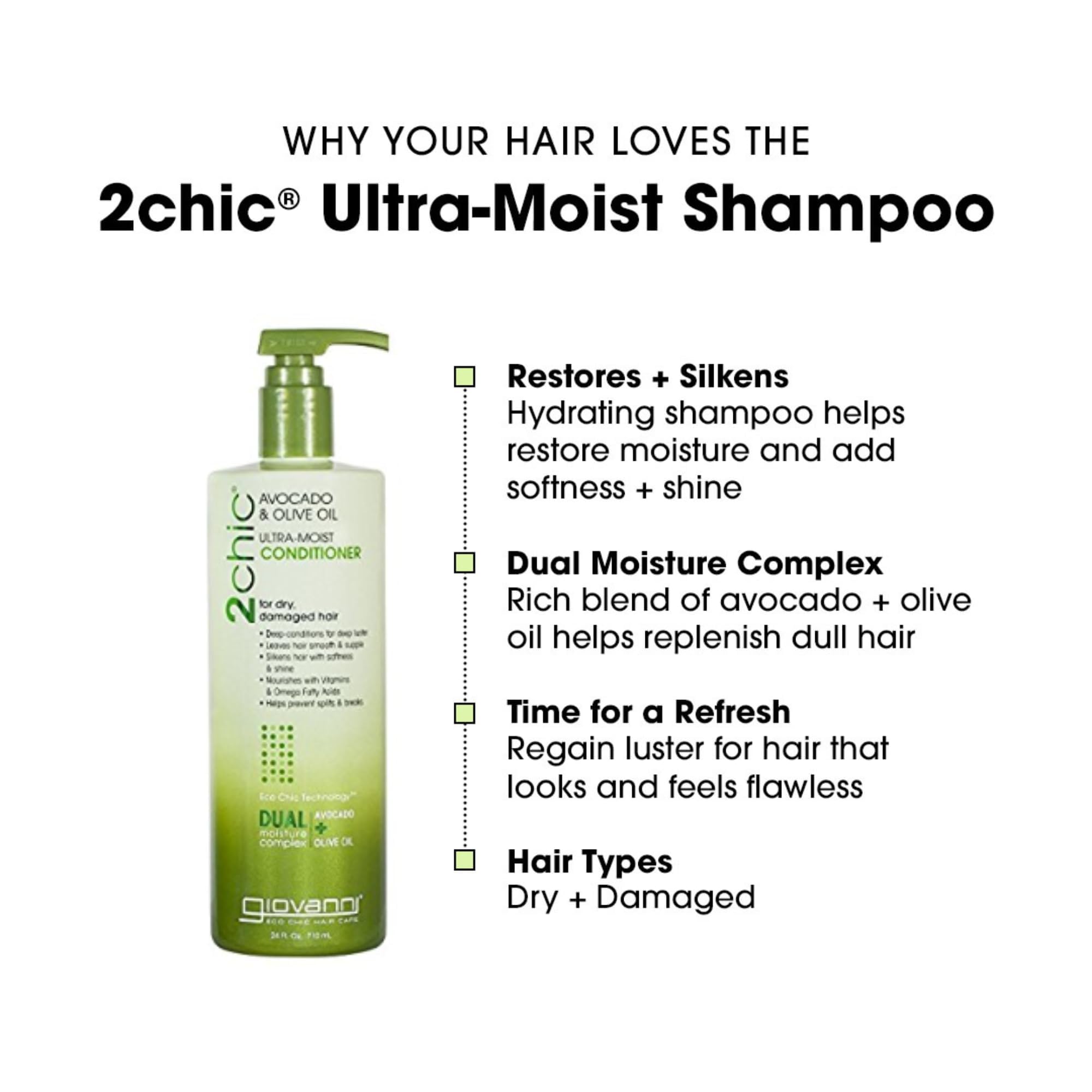 Avocado and olive oil conditioner ingredient highlights