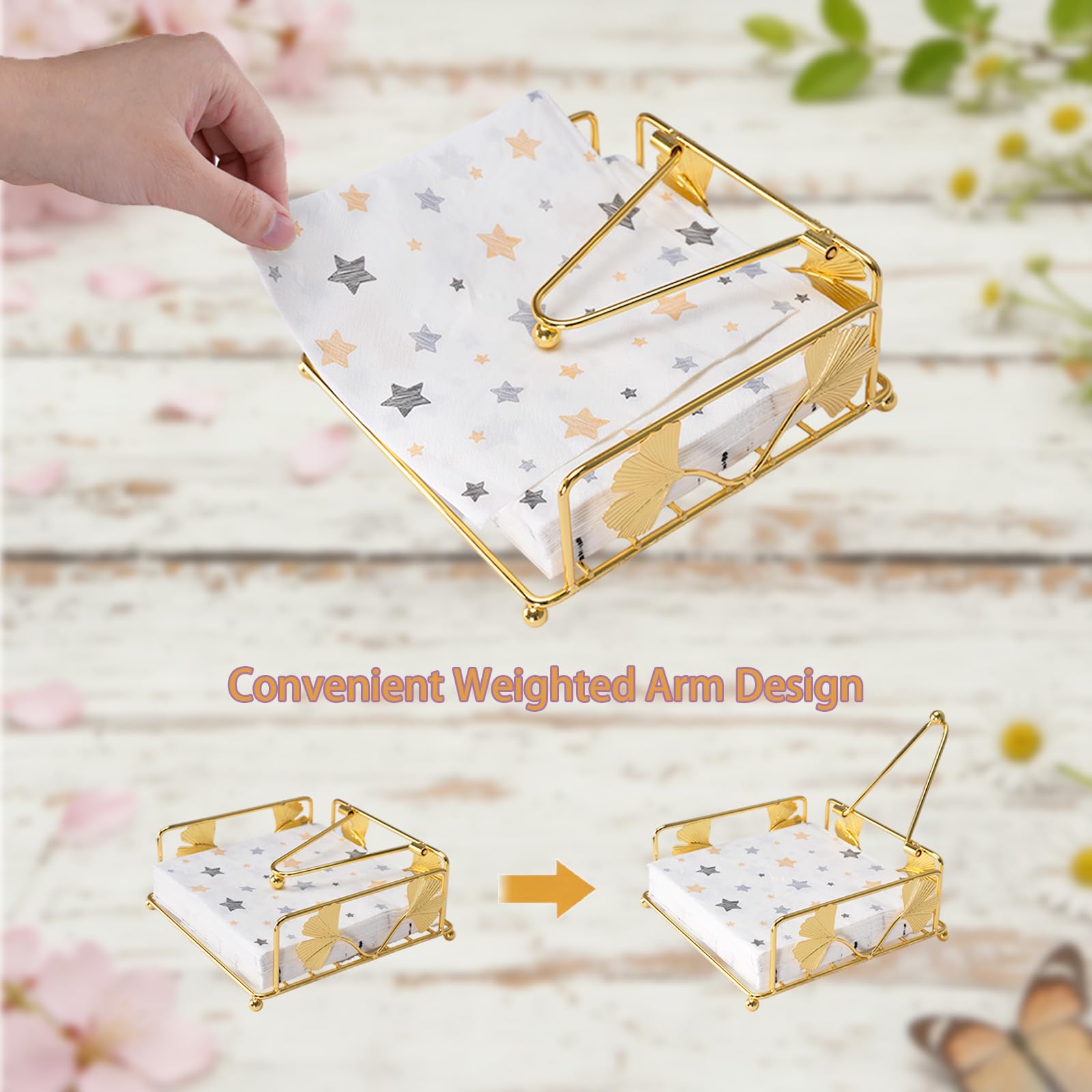 2-pack napkin holder suitable for indoor or outdoor use
