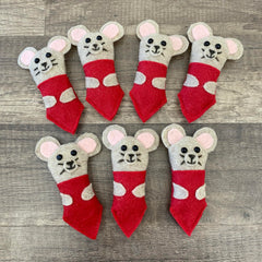Avon Countdown to Christmas replacement mouse made from polyester felt
