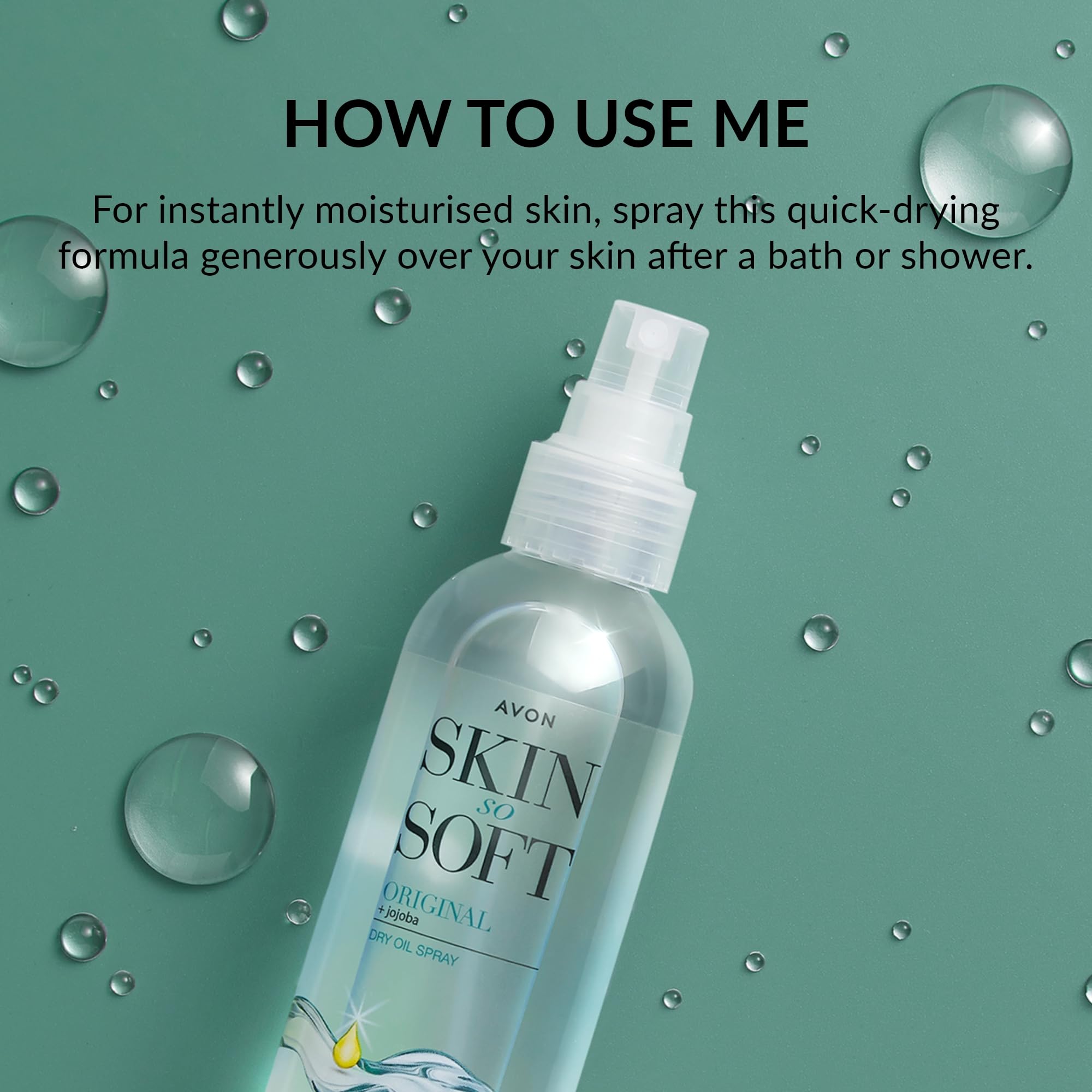 after shower use avon skin so soft original jojoba dry oil spray