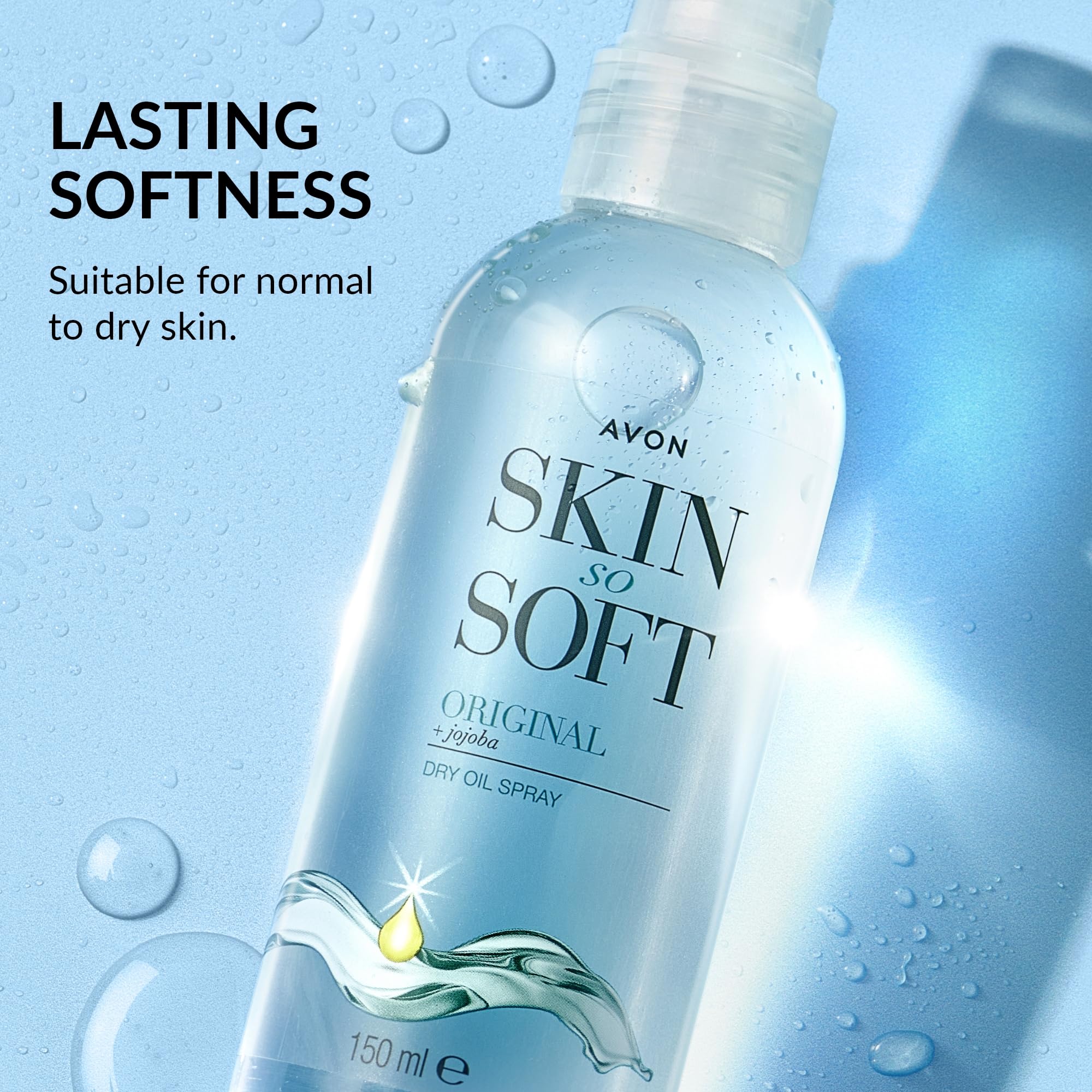avon skin so soft original jojoba dry oil spray packaging