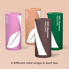 Plastic-free bamboo paper towels multicolor design
