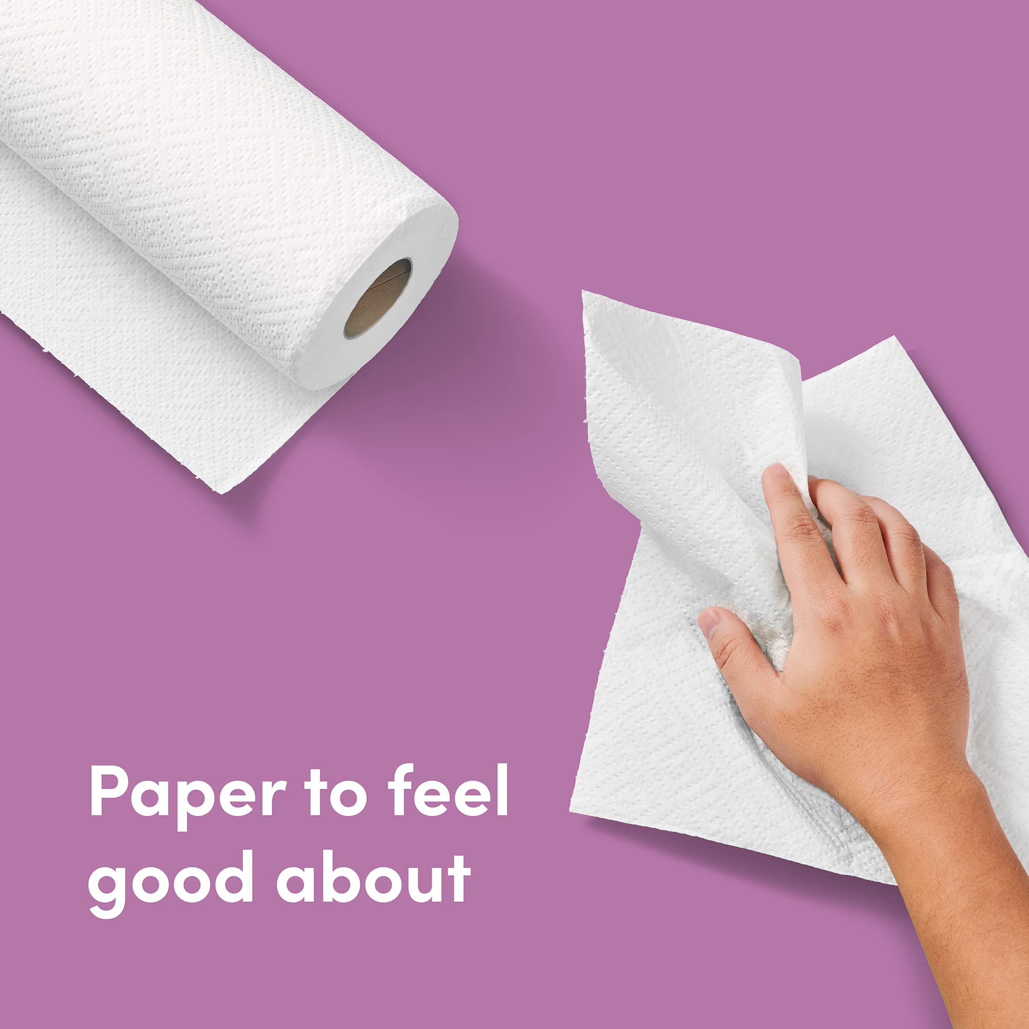 Fragrance-free strong absorbent paper towels