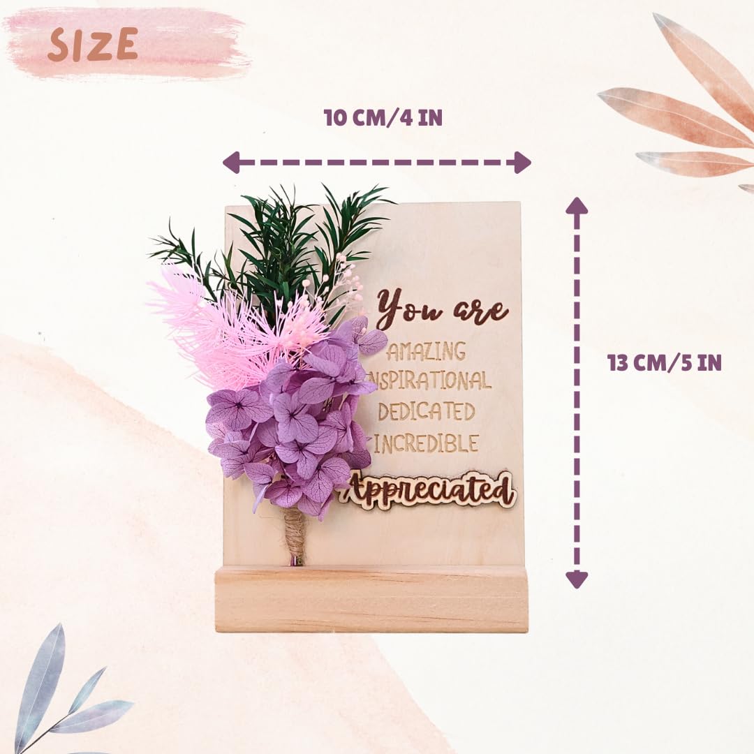 Compact 4x5 inch desk sign for workspaces