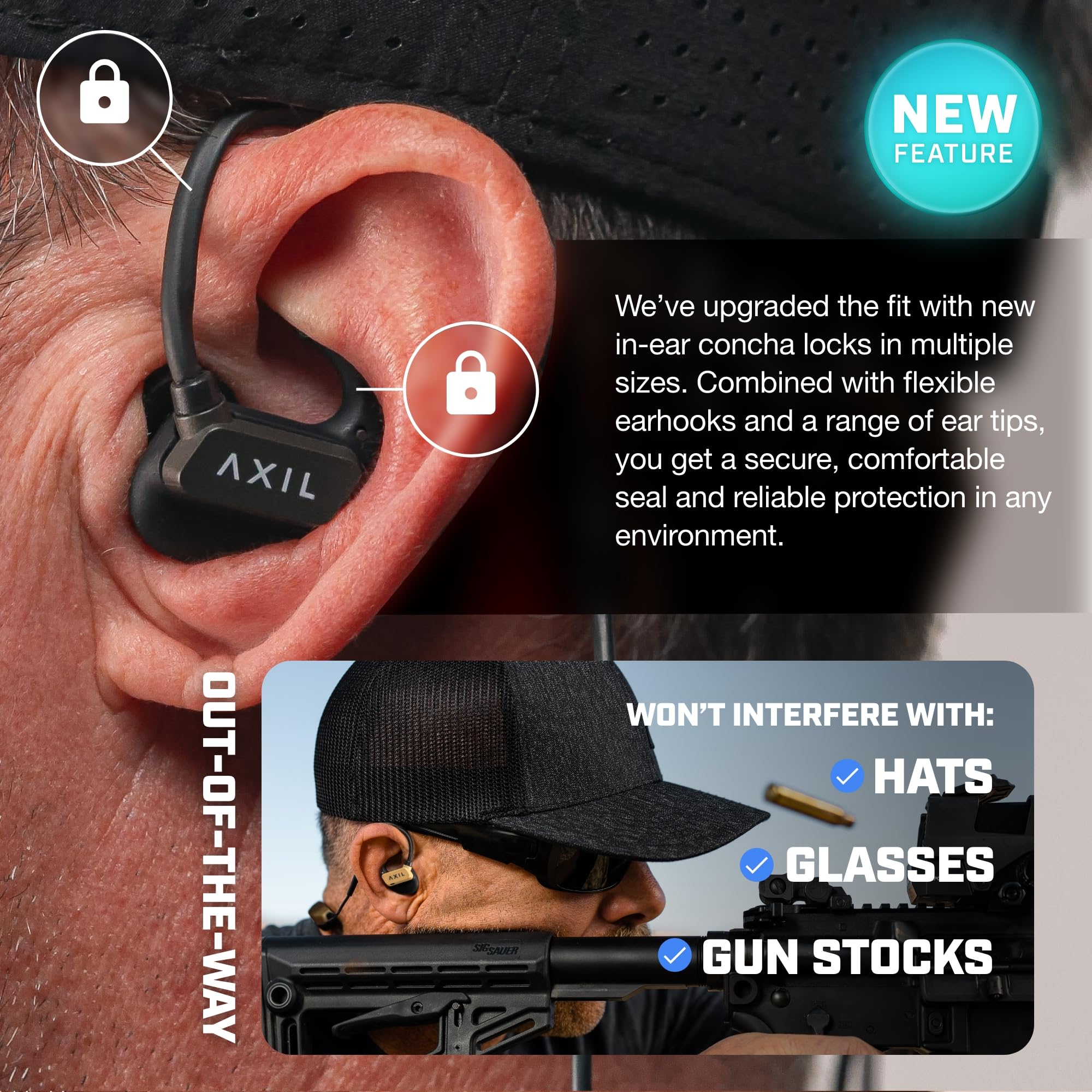 AXIL GS Extreme 3.0 IP65 water sweat resistance feature