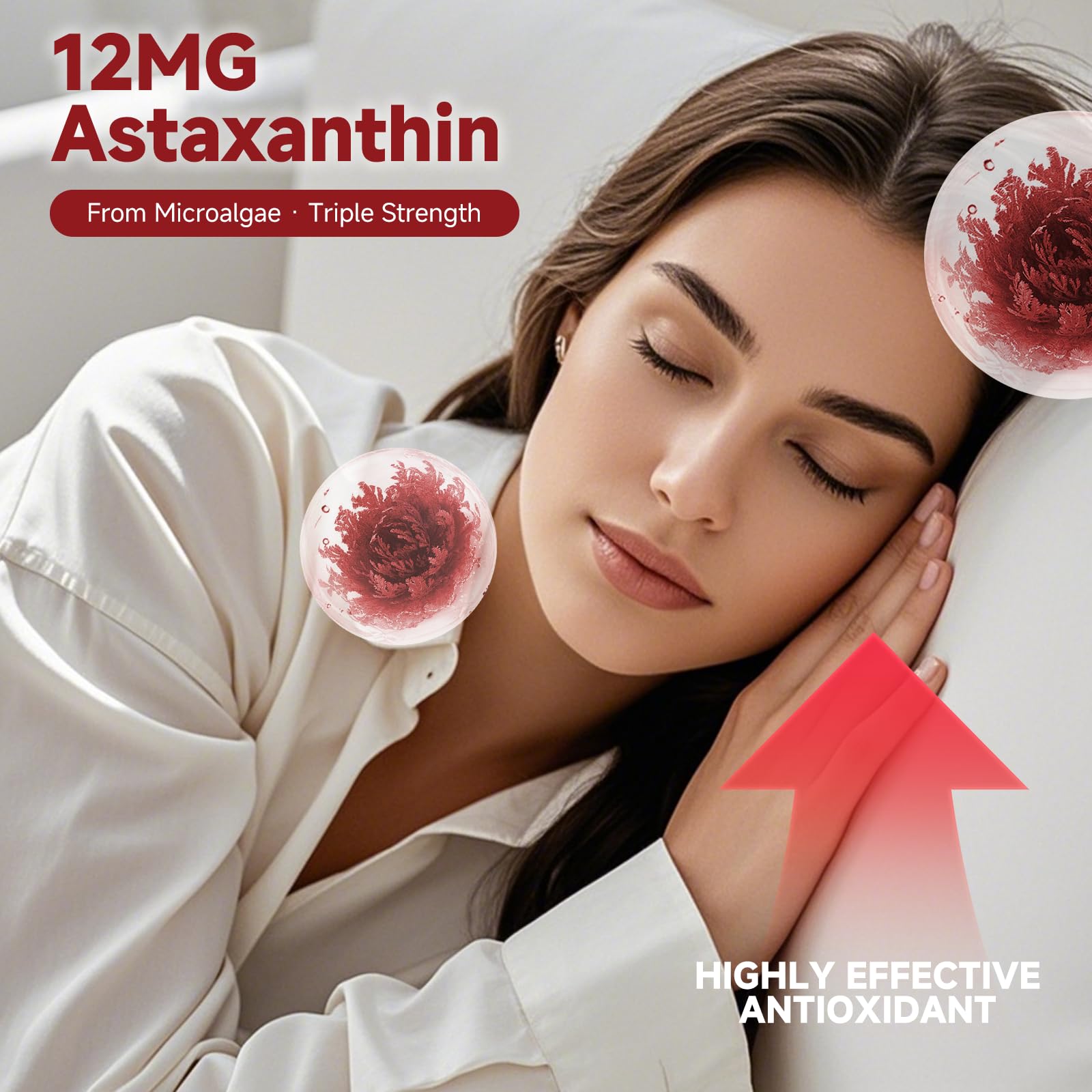 Softgel capsule close up from Axldrn Astaxanthin