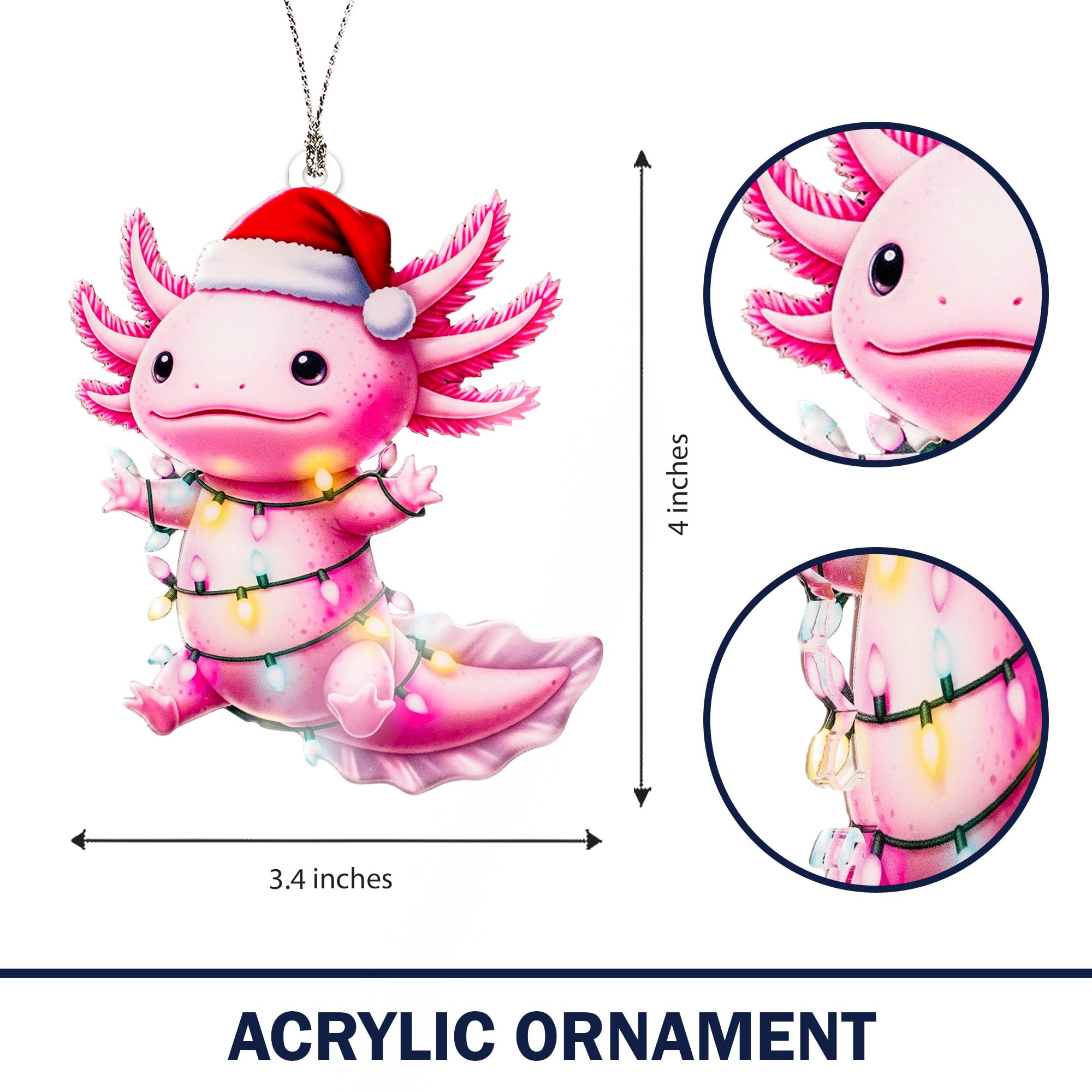 gift-ready axolotl christmas ornament packaging