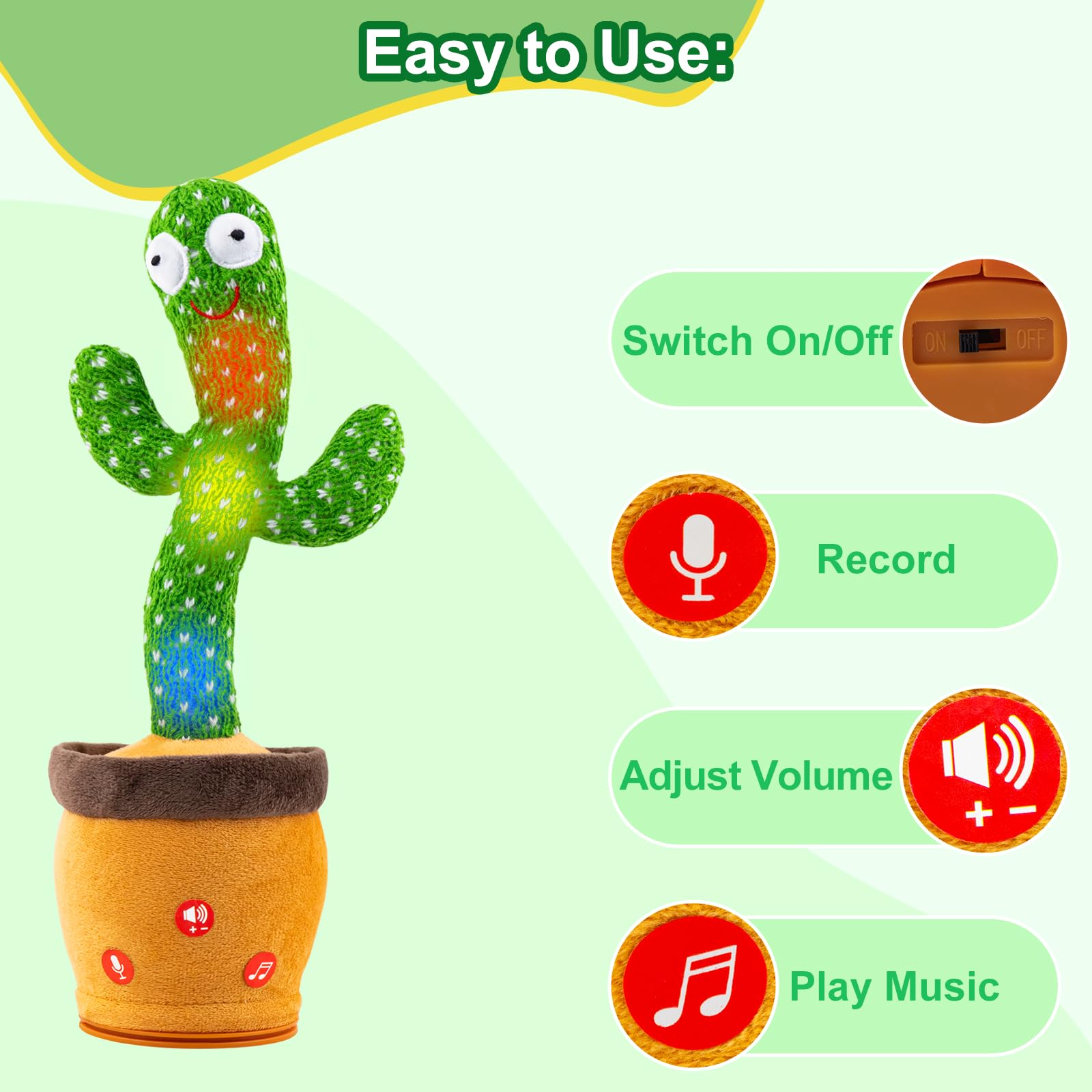Ayeboovi educational cactus toy for kids