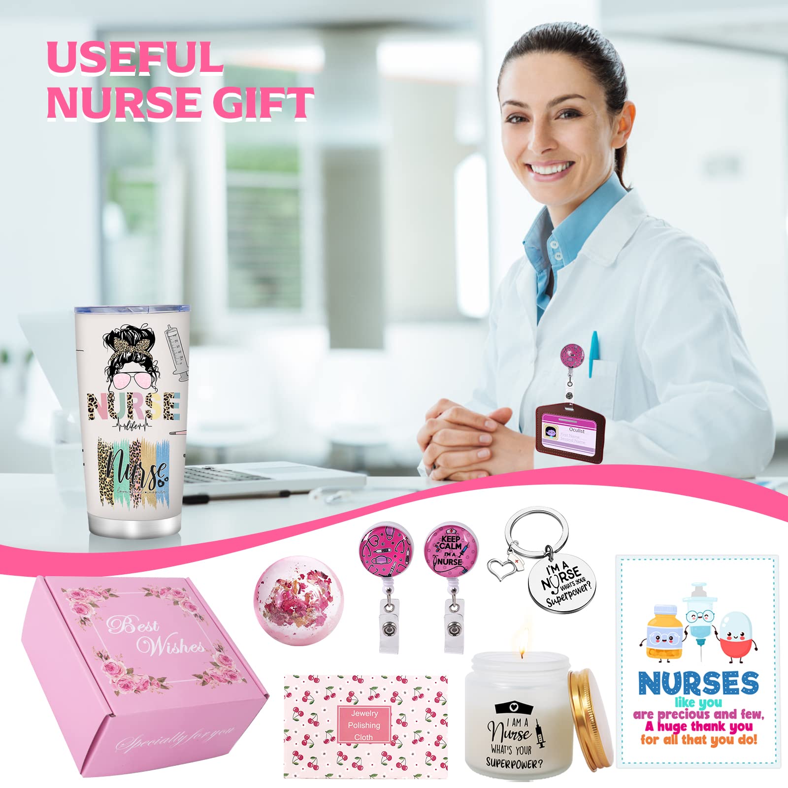 Greeting card included in AYGE nurse gifts for women set