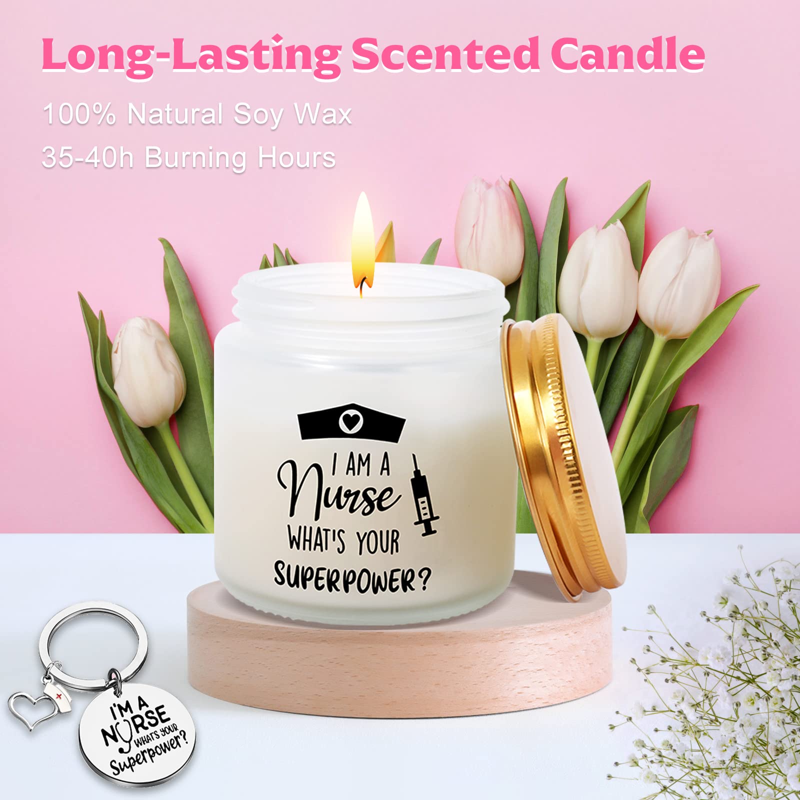 Keyring included in AYGE nurse gifts for women set