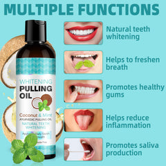 Ayurvedic inspired coconut oil mouthwash formula