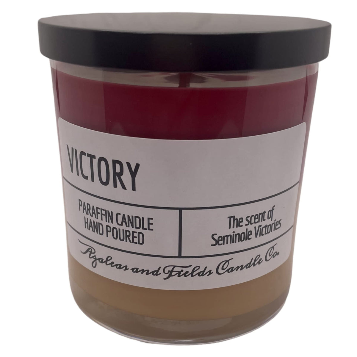 Azaleas and Fields Seminoles Victory Candle 10oz hand-poured in USA clear jar gift