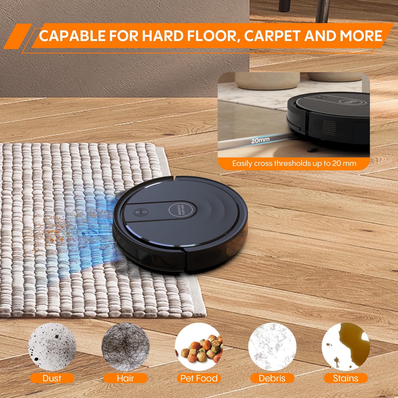 AZQQ wifi app alexa compatible robot vacuum