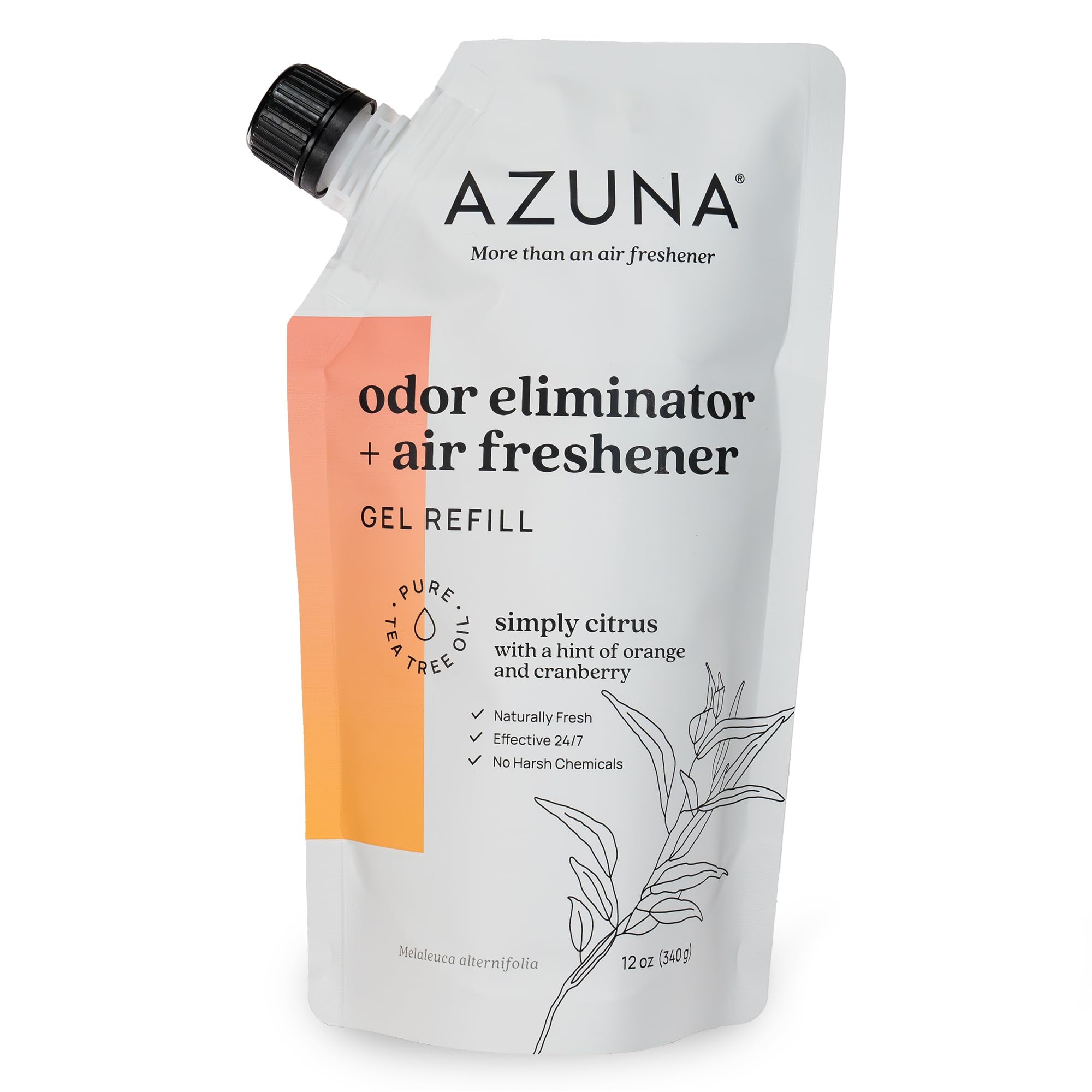Azuna Home Odor Eliminator Simply Citrus 12oz gel refill jar