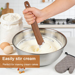 wooden spurtle set designed for non-stick cookware