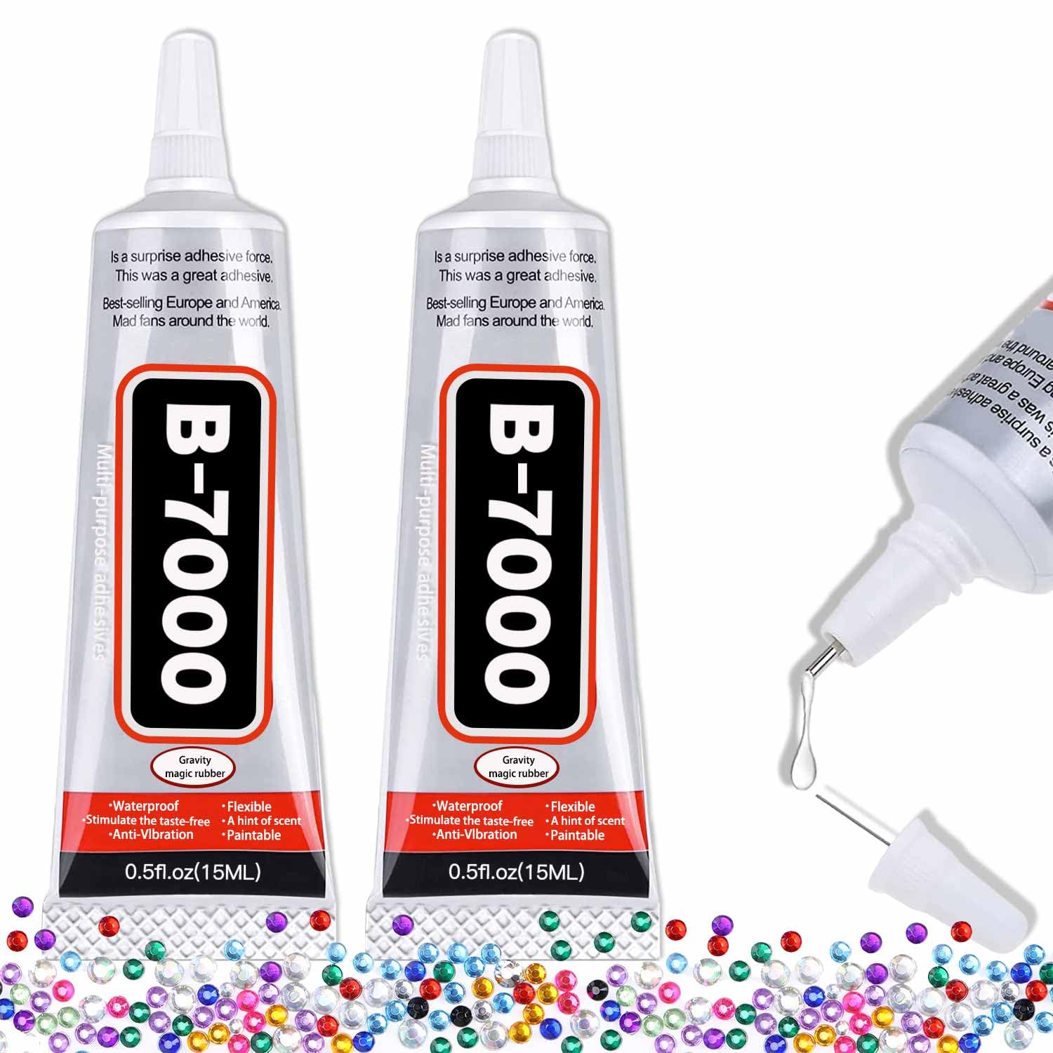 B-7000 Craft Glue for Jewelry Making 15ml 2 Pack