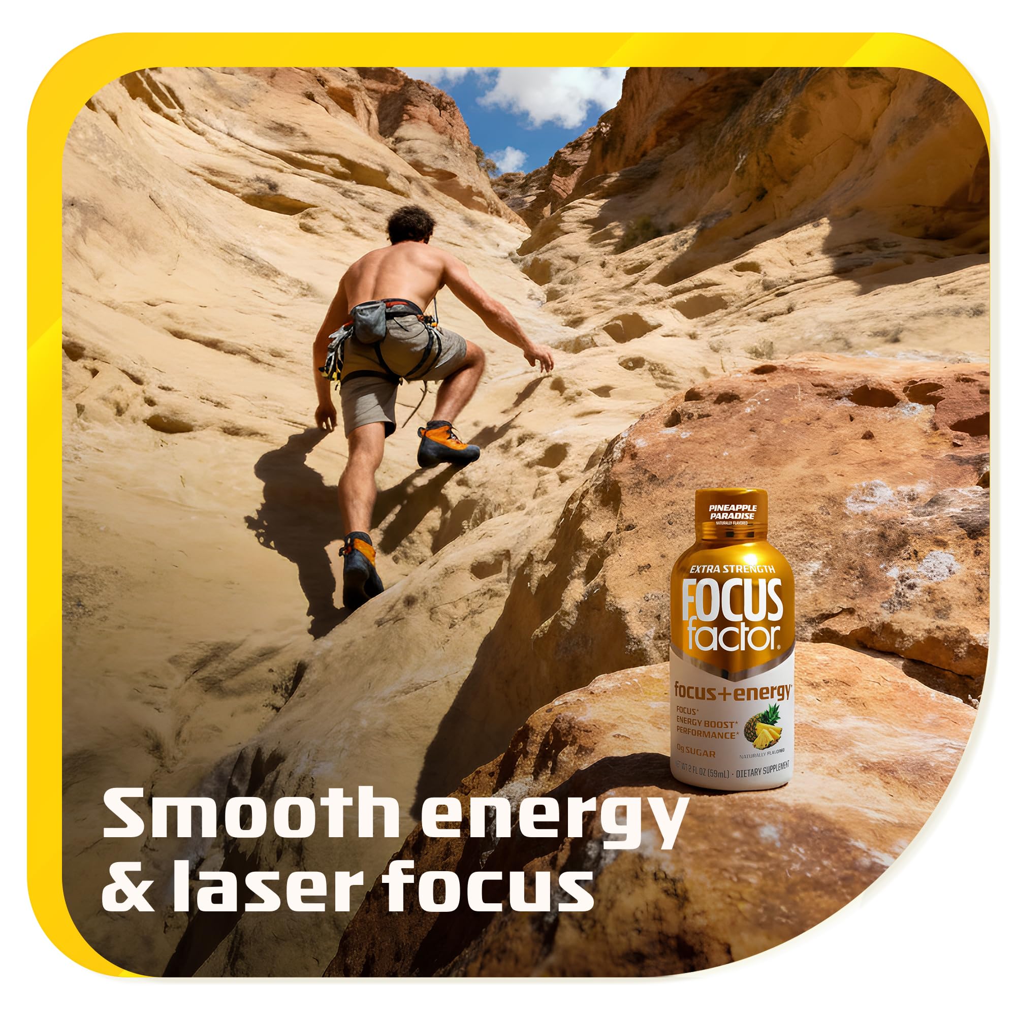 Sugar-free Focus Factor energy shot for on the go