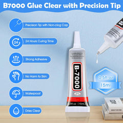 Precision tip rhinestone glue for crafts by B7000 Glue Clear