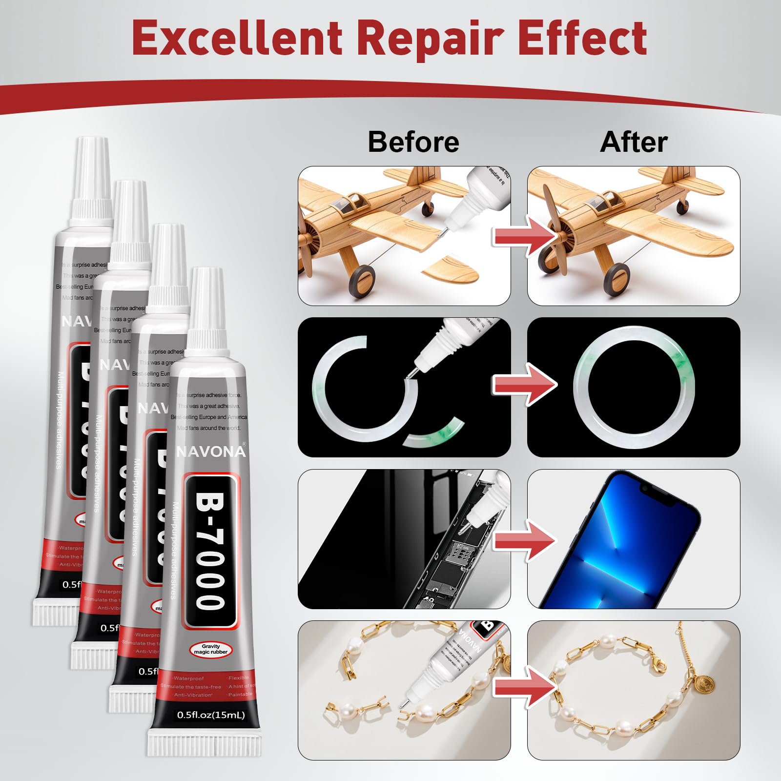 Multi use B7000 glue for crafts repairs nails and DIY
