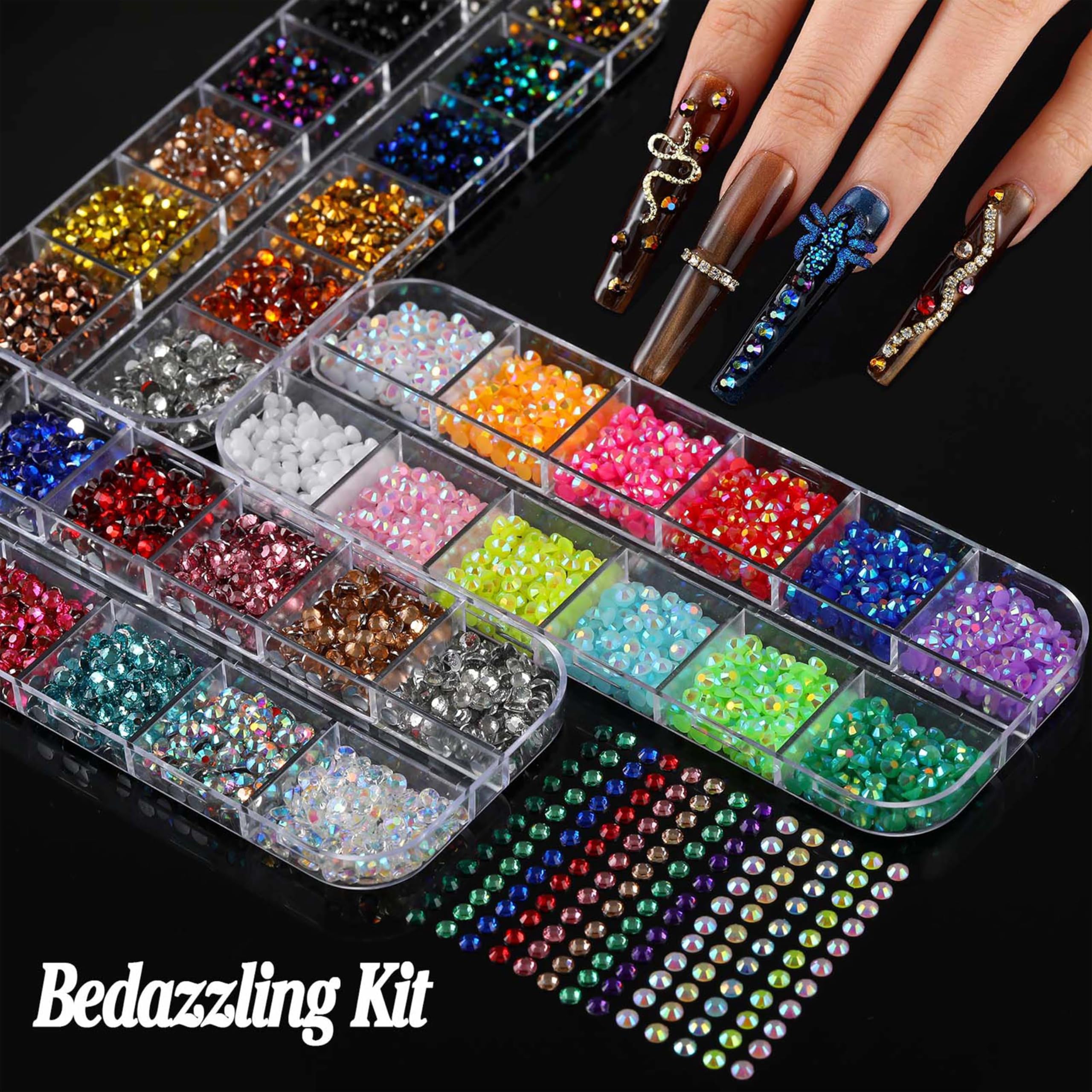 Starter tools including B7000 glue wax pen and tweezers