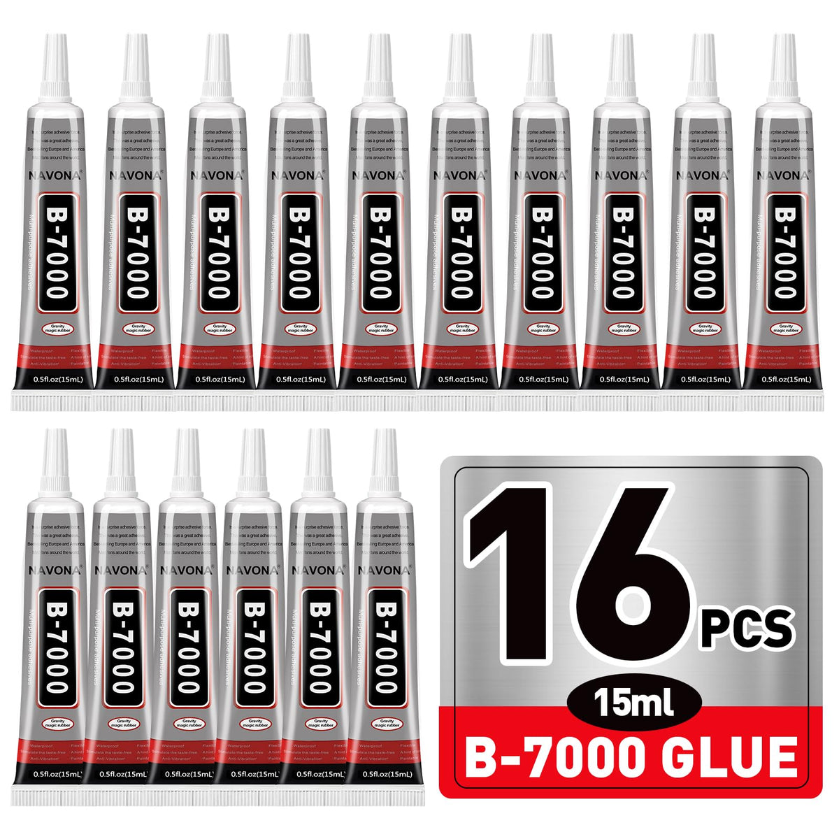 B7000 rhinestone glue clear precision tip 15ml bottle