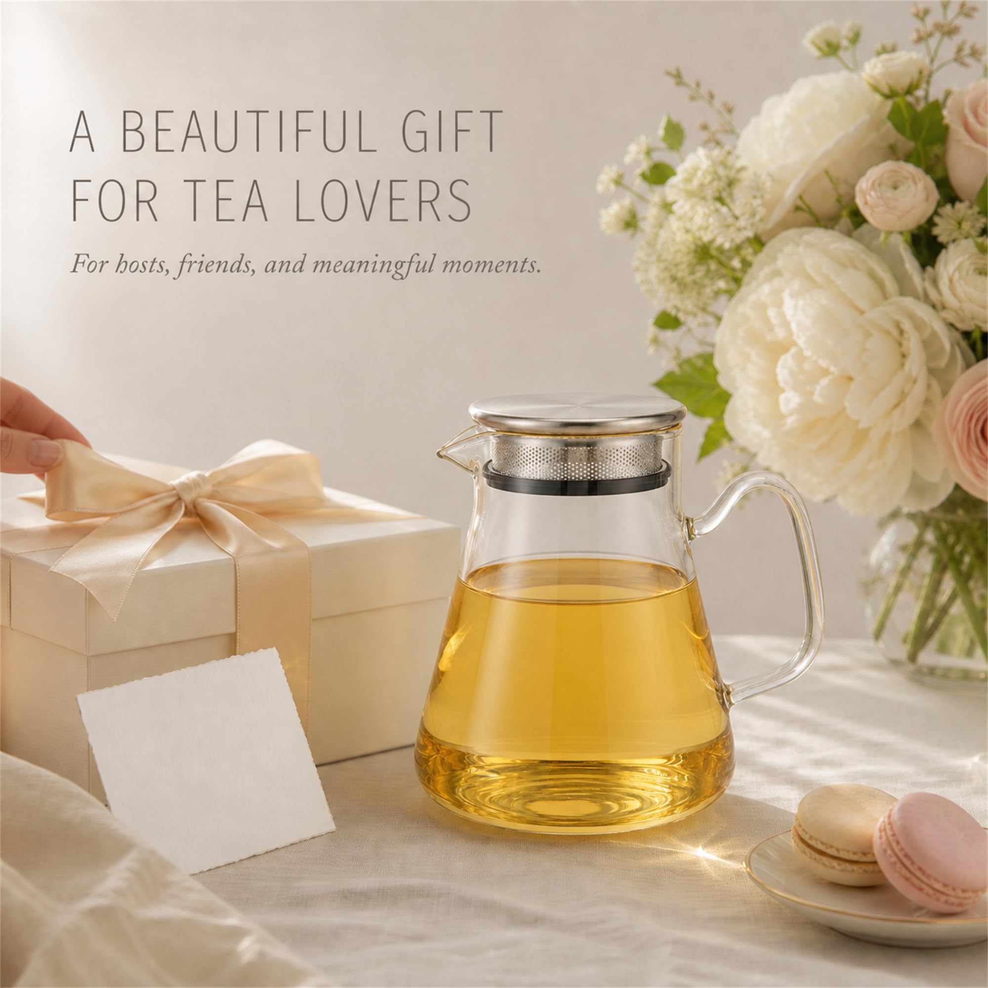 Infuser inside designed for loose leaf tea brewing