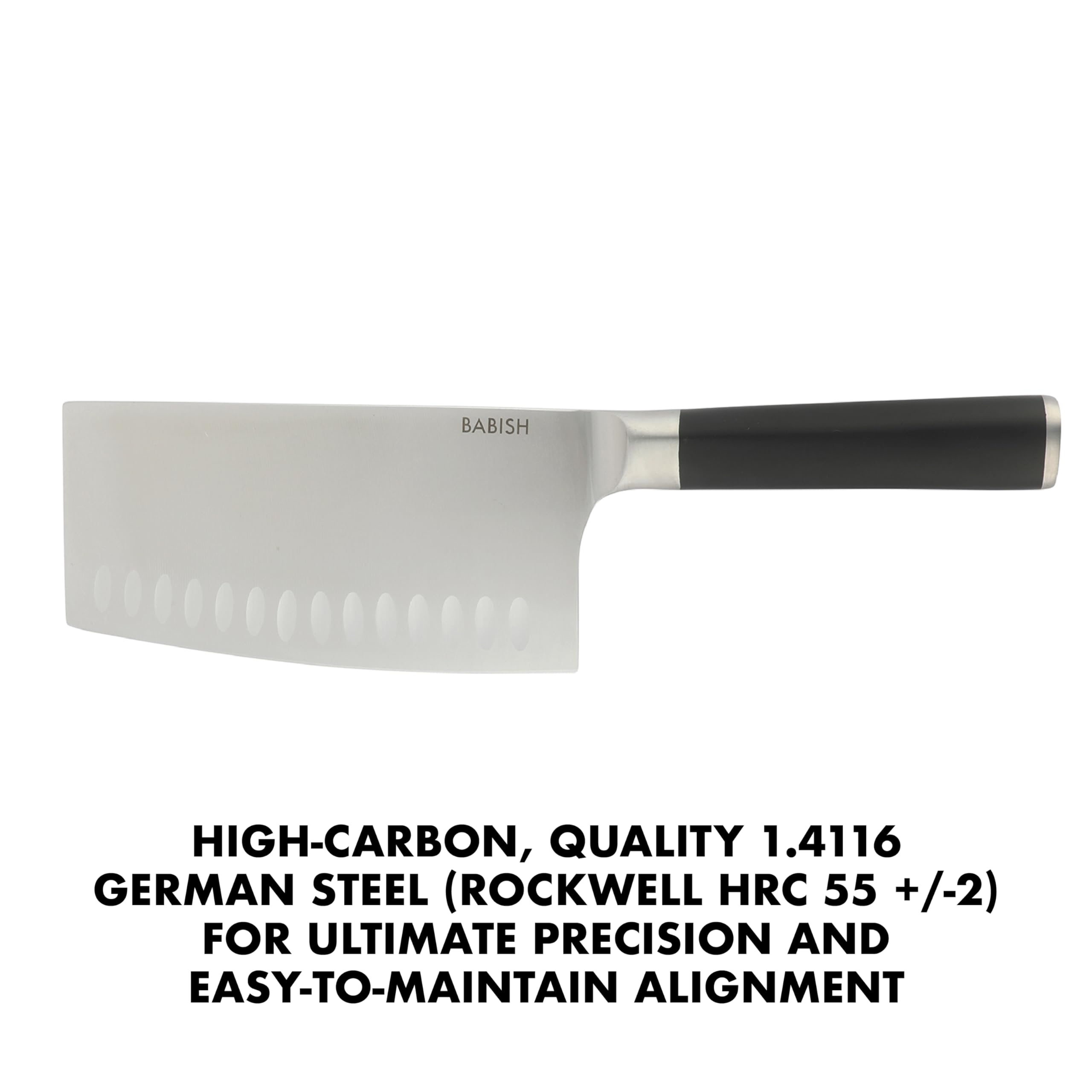 Cleaver designed for chopping meat poultry and fish