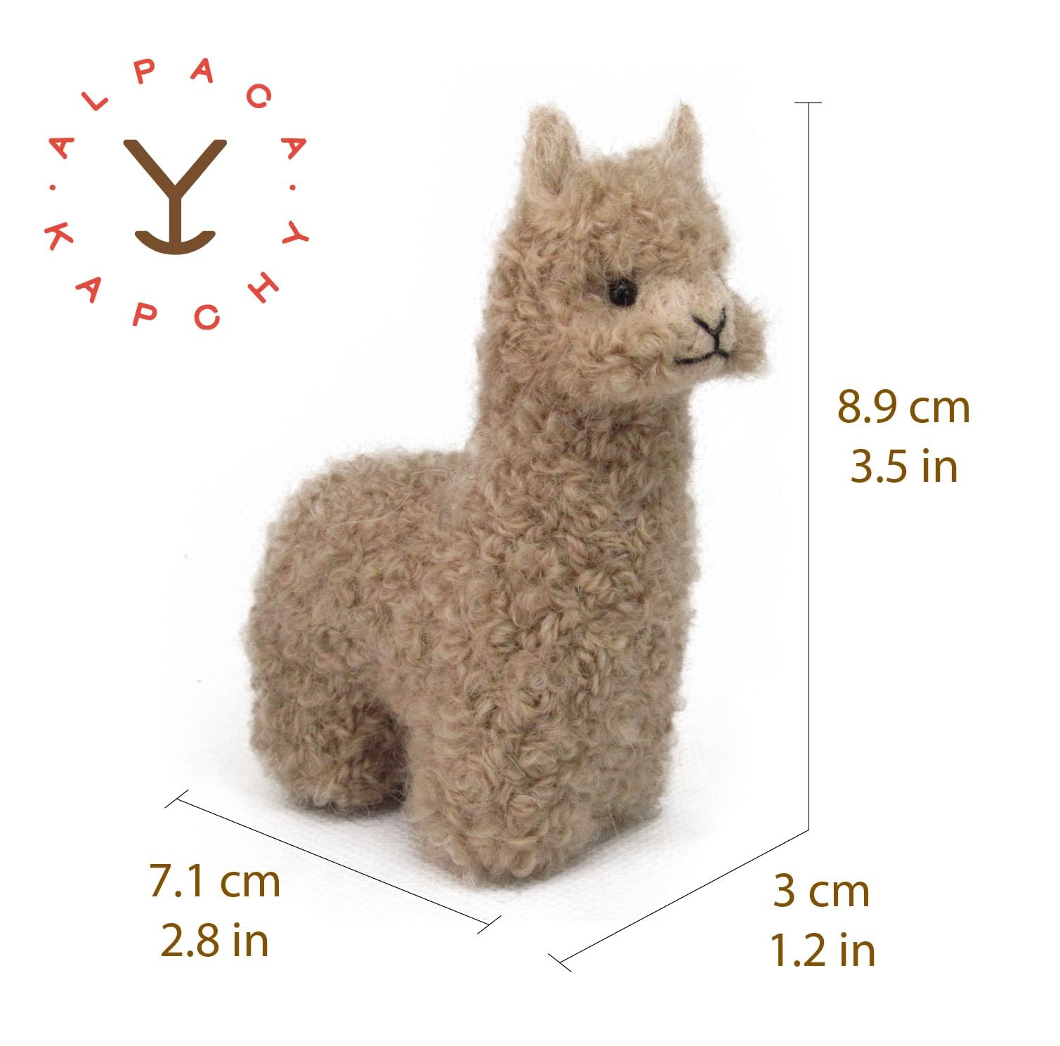 Peruvian handcrafted alpaca figurine for home decor