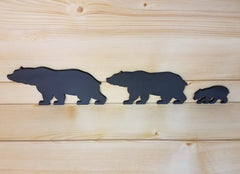 Baby cub bear figure from Wooden Black Bear Family Set of 3
