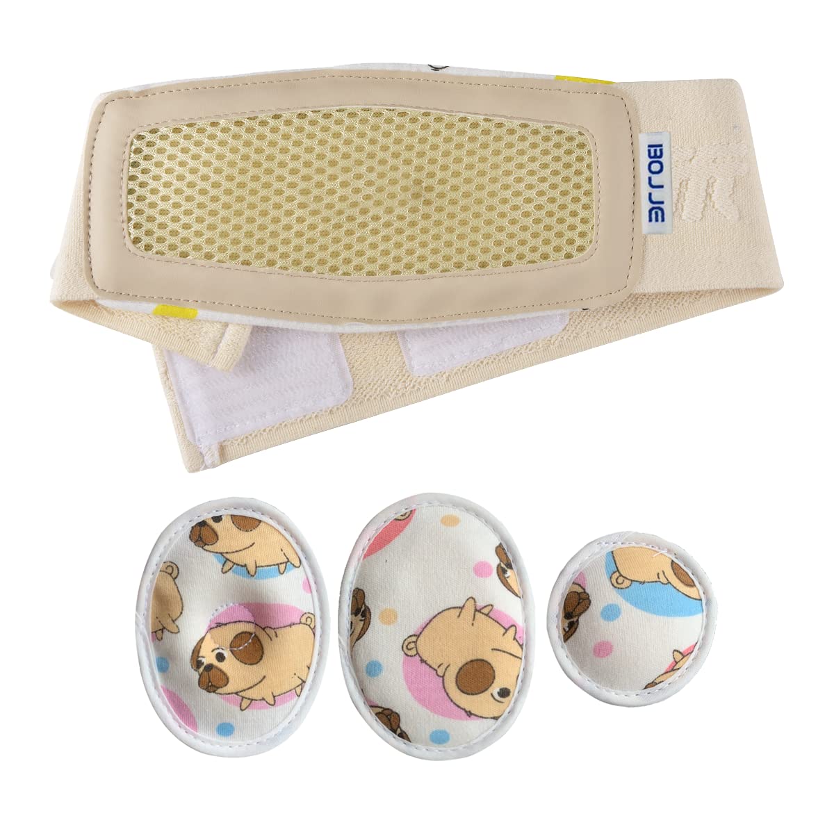 baby belly button band with adjustable straps
