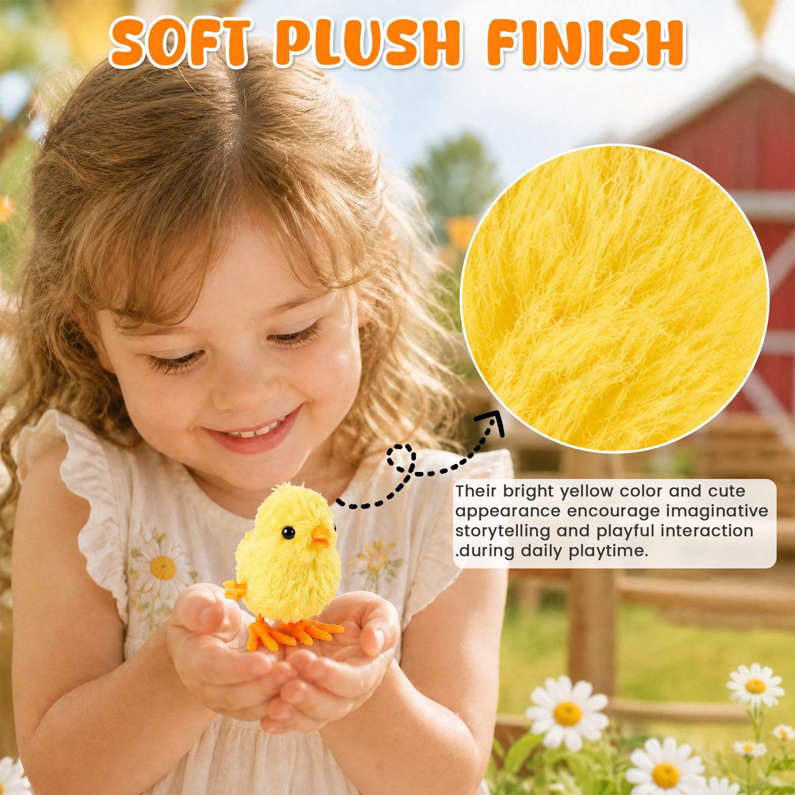 durable wind-up chick toy with reinforced structure