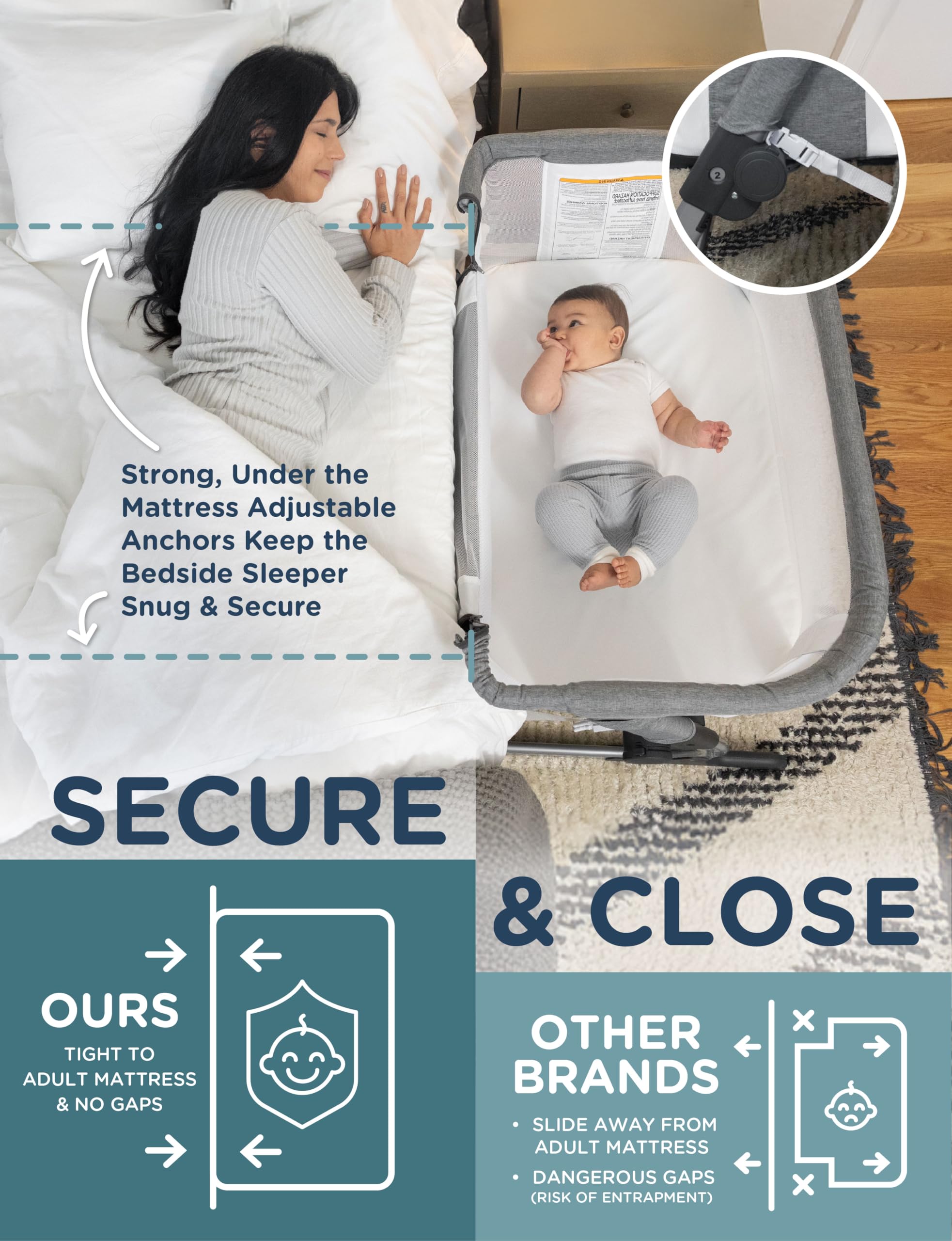 Beside Me Dreamer Bassinet lightweight portable design