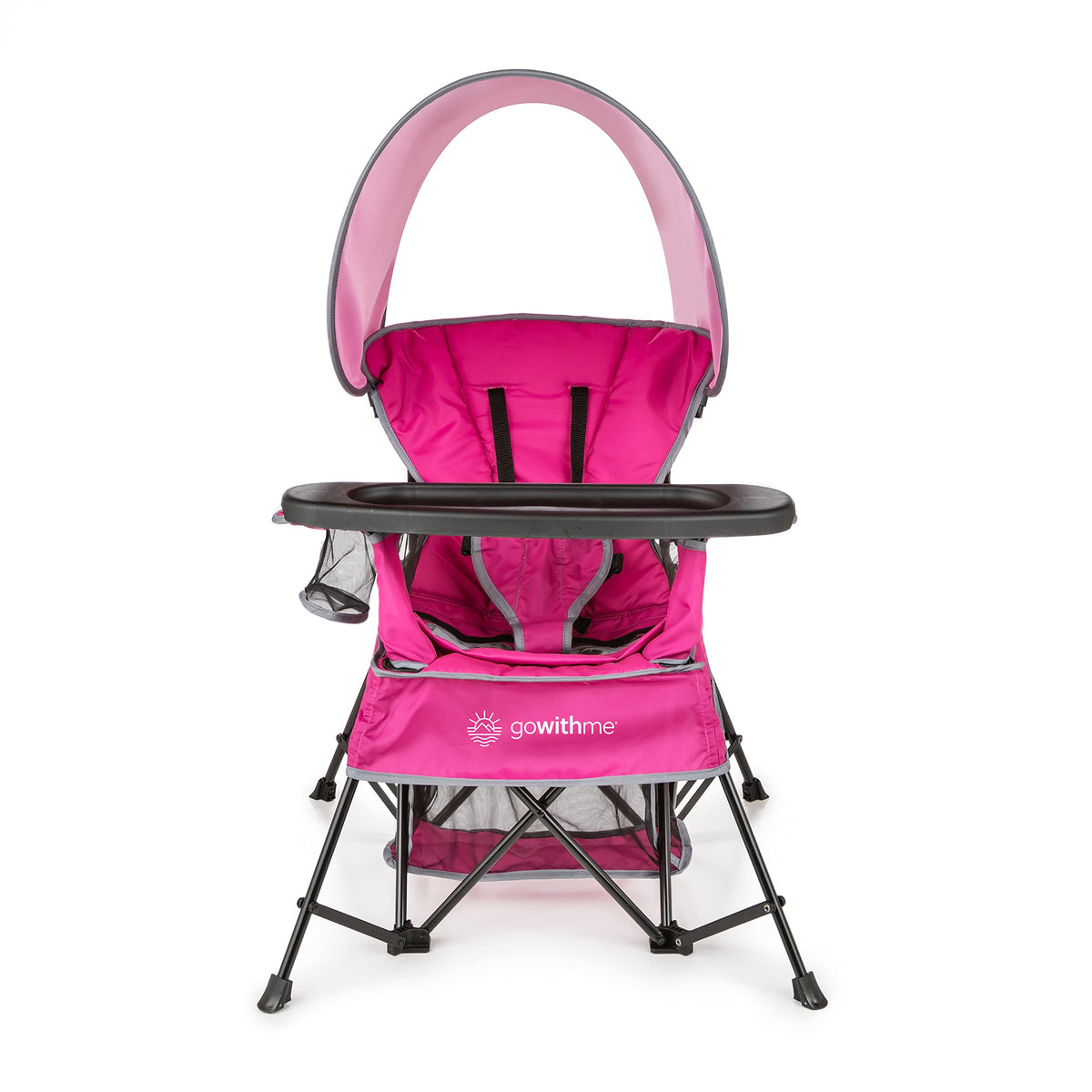 Baby Delight Go with Me Venture portable chair pink front view