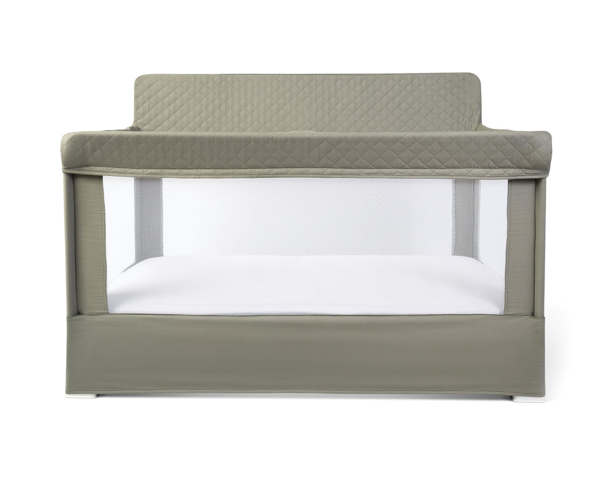 Baby Delight Lunaire Full Size Crib Organic Sage with breathable mesh