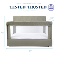 Lunaire crib by Baby Delight tool-free assembly Organic Sage