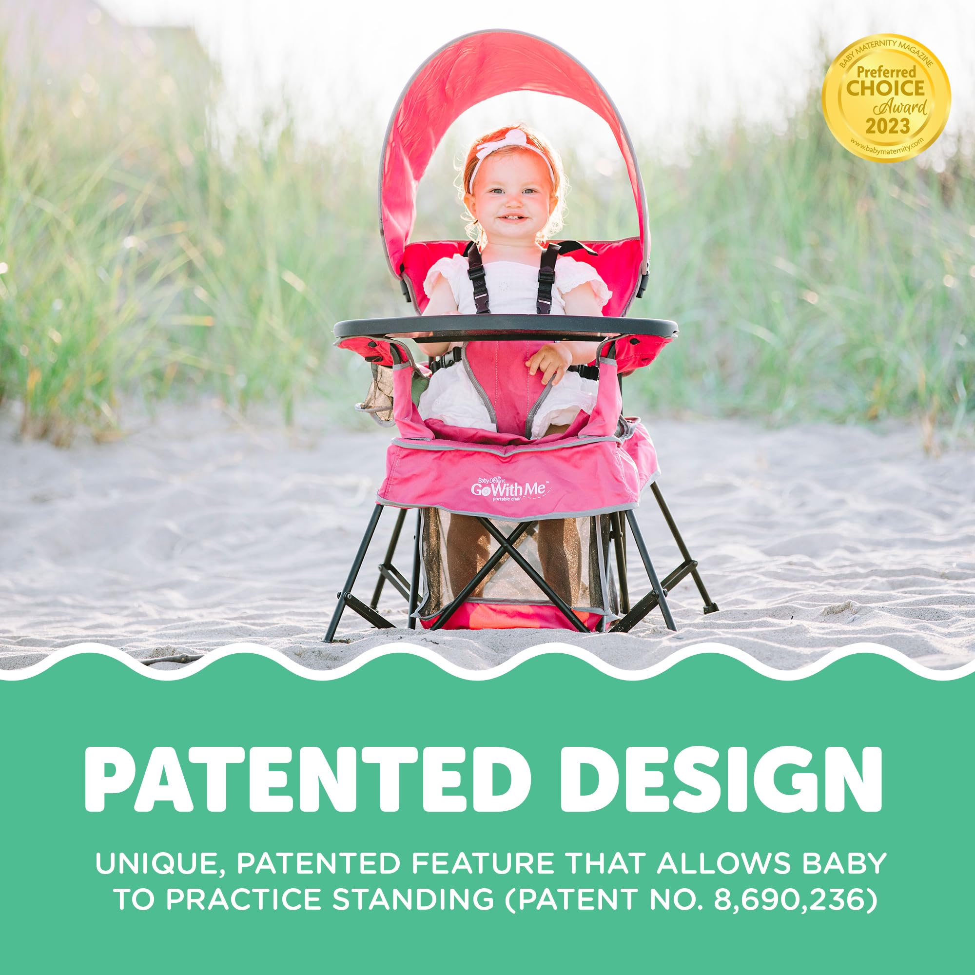 5 point harness on Baby Delight Venture chair pink safety