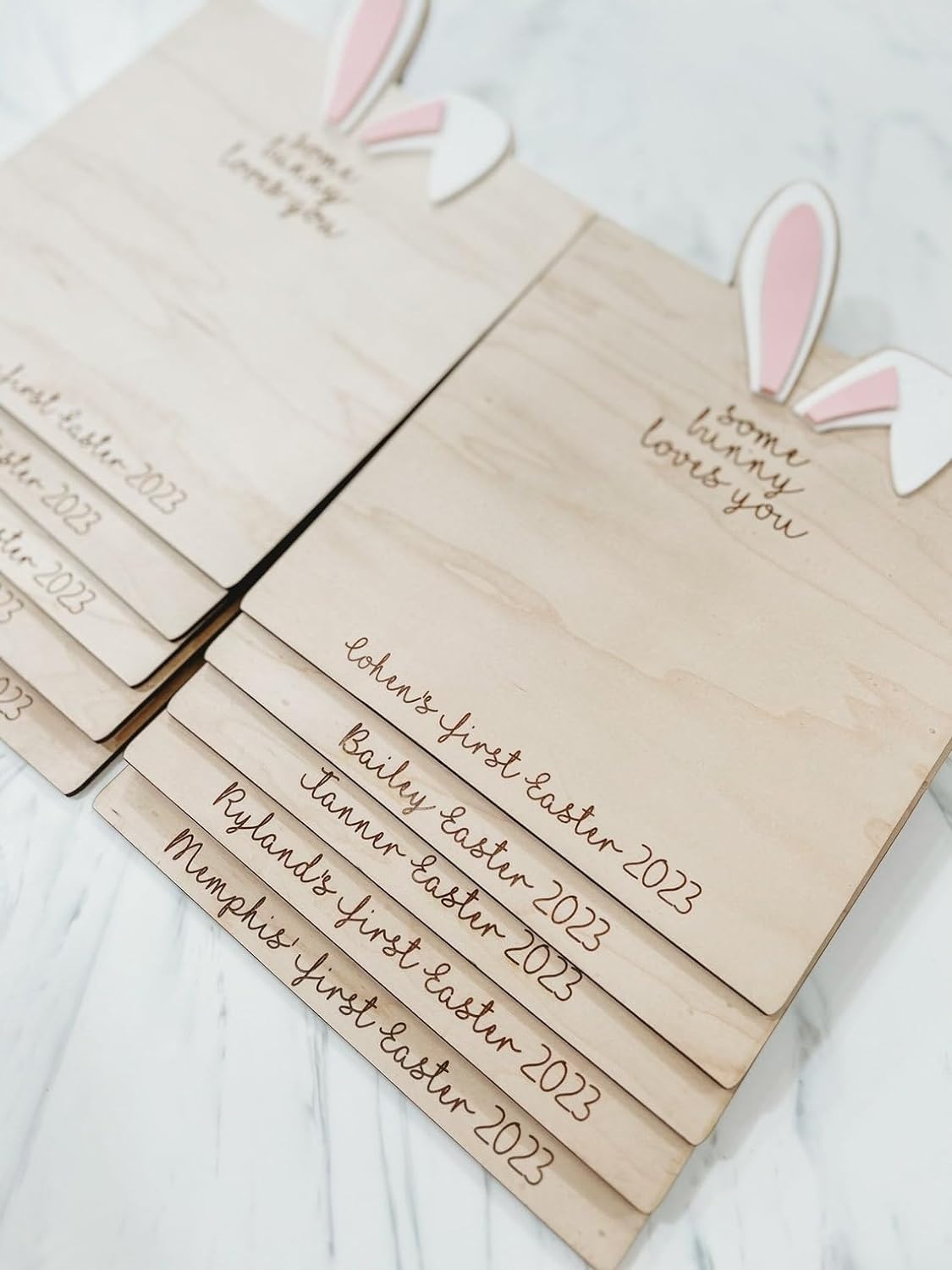 Baby keepsake Easter sign image 8x8 square
