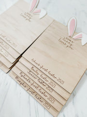 Baby keepsake Easter sign image 8x8 square