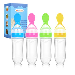 WAJIAYON baby food feeder 4 pack silicone spoons 3 oz