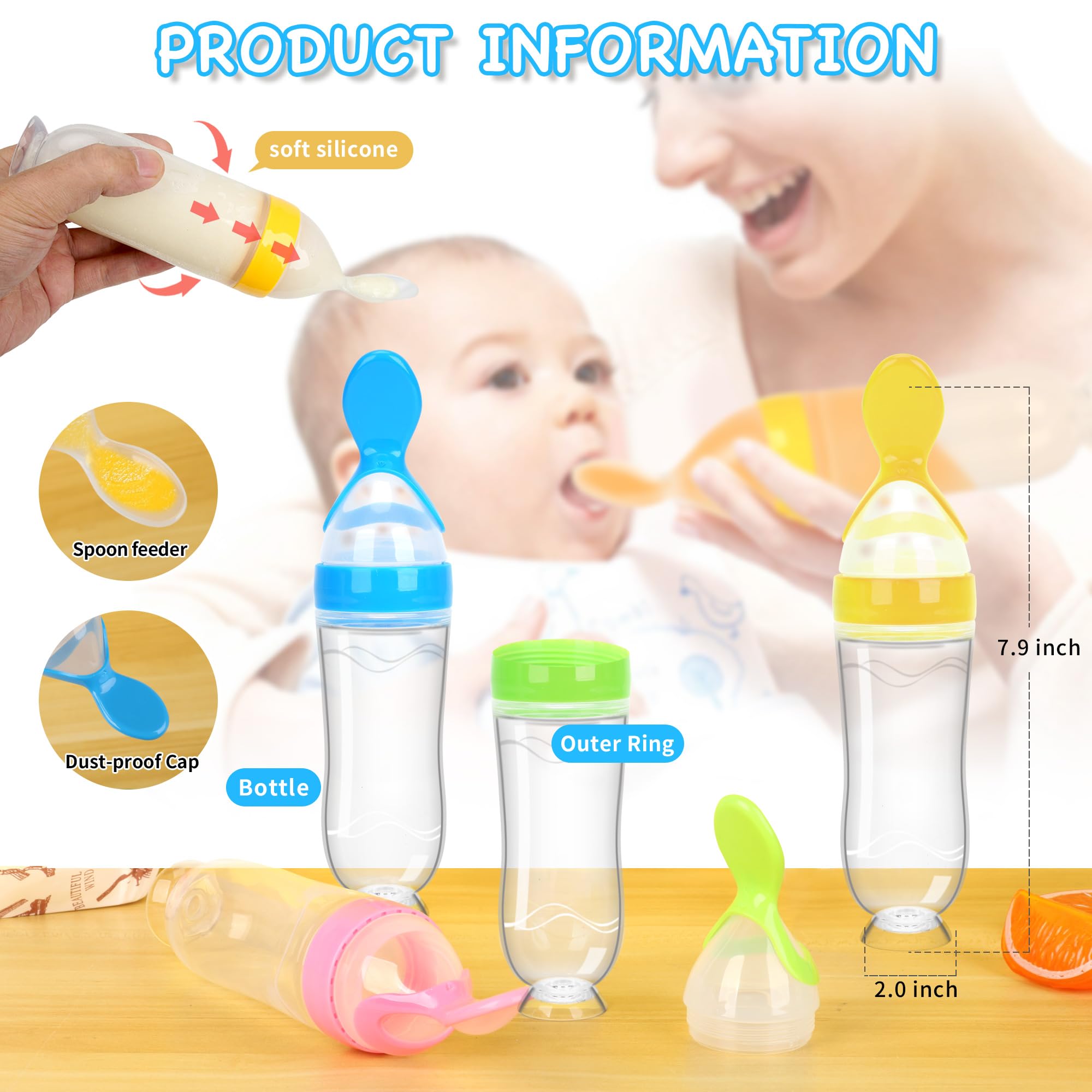 self feeding bottle spoon 3 oz design