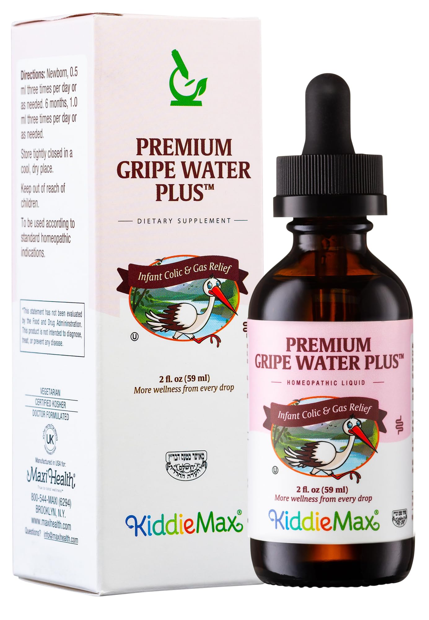 Baby dosing guidance for gripe water