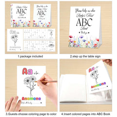 Table sign accessory for baby shower display